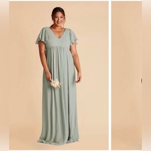 HANNAH EMPIRE DRESS SAGE